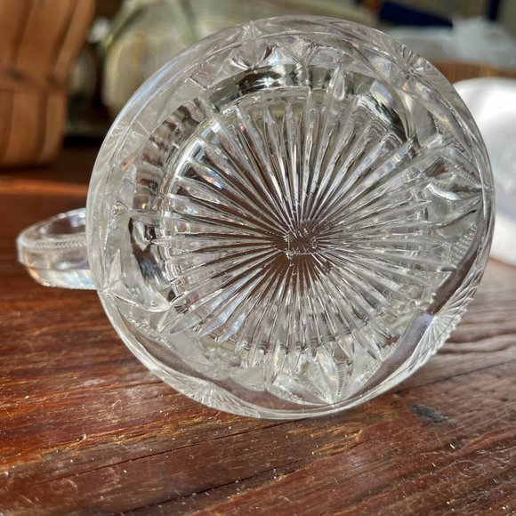 Crystal Cream Pitcher vintage - Picture 5 of 5